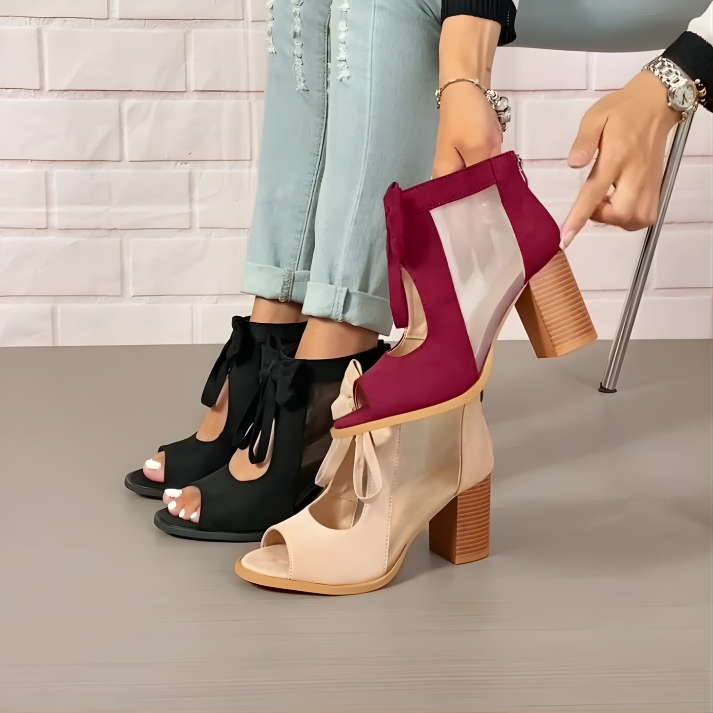 Sandalias Comfort con lazo