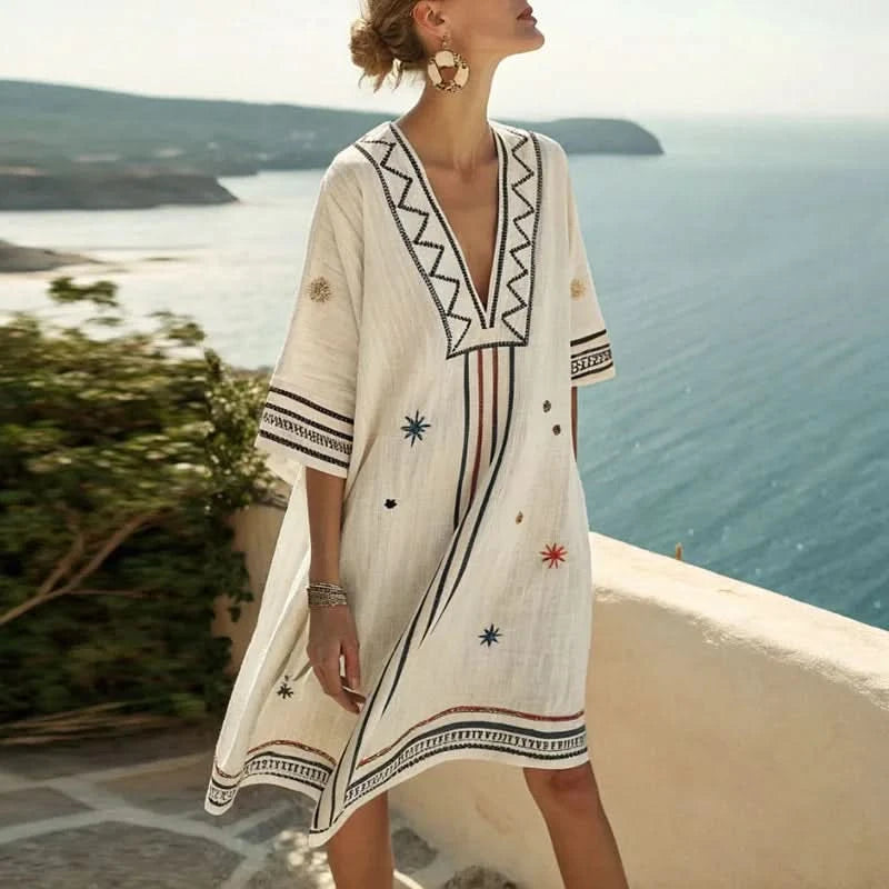 Naomi: un elegante y versátil vestido de playa para los días de verano