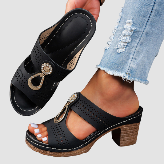 Isabella™ | Sandalias ortopédicas cómodas con tacón alto