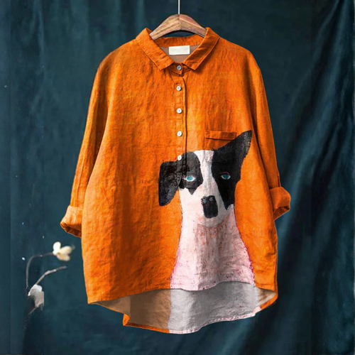 Marisol™ | Blusa in Lino Senza Tempo con Stampa
