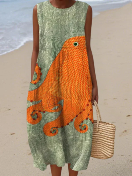 Robe midi Tess™ Oceanic