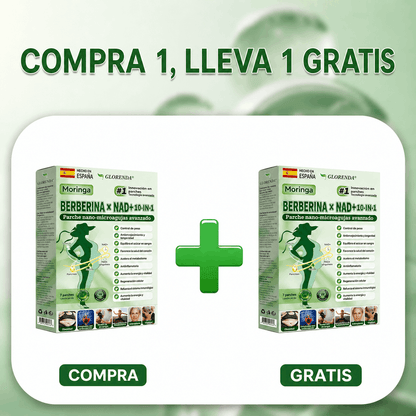 🇪🇸 Parche avanzado de microagujas con moringa, berberina y NAD+ 10 en 1