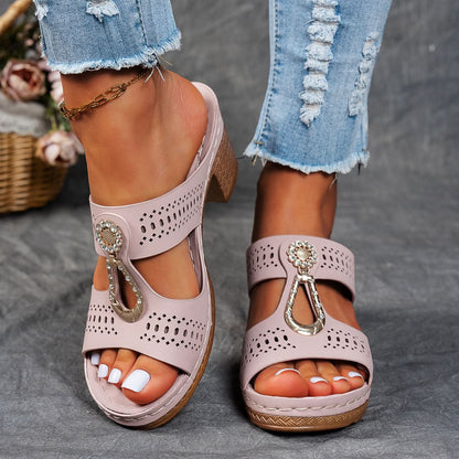 Isabella™ | Sandalias ortopédicas cómodas con tacón alto