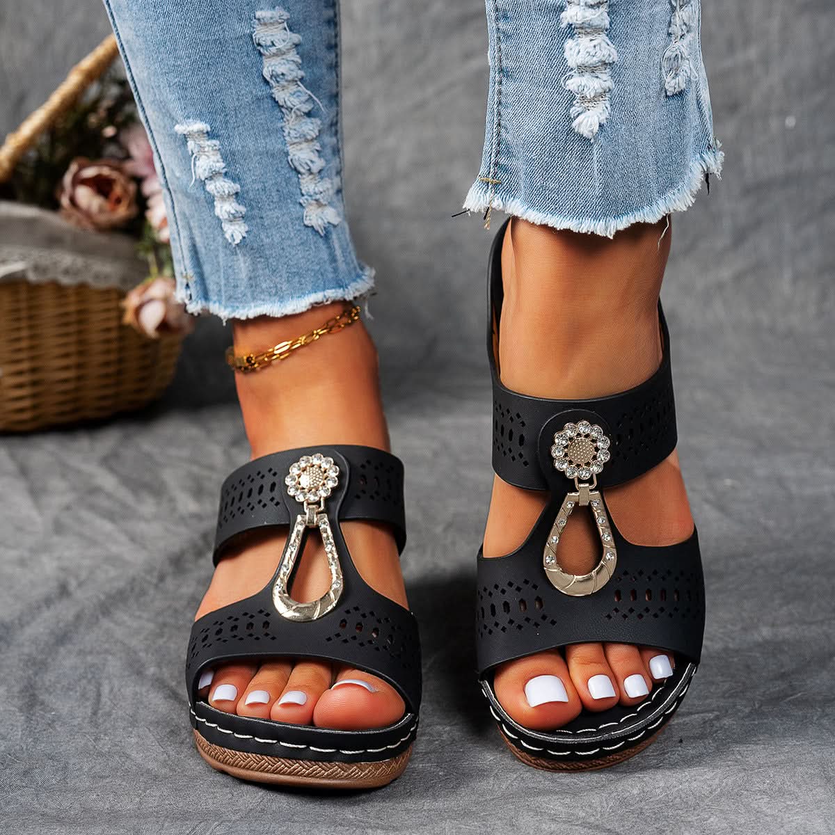 Isabella™ | Sandalias ortopédicas cómodas con tacón alto