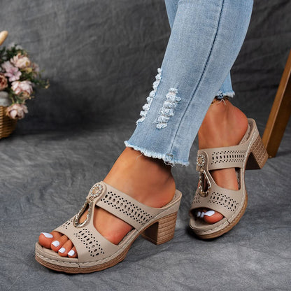 Isabella™ | Sandalias ortopédicas cómodas con tacón alto