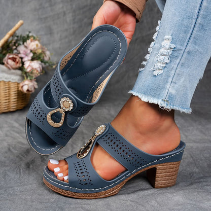 Isabella™ | Sandalias ortopédicas cómodas con tacón alto