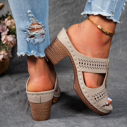 Isabella™ | Sandalias ortopédicas cómodas con tacón alto