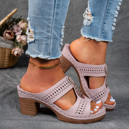 Isabella™ | Sandalias ortopédicas cómodas con tacón alto