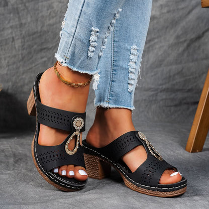 Isabella™ | Sandalias ortopédicas cómodas con tacón alto
