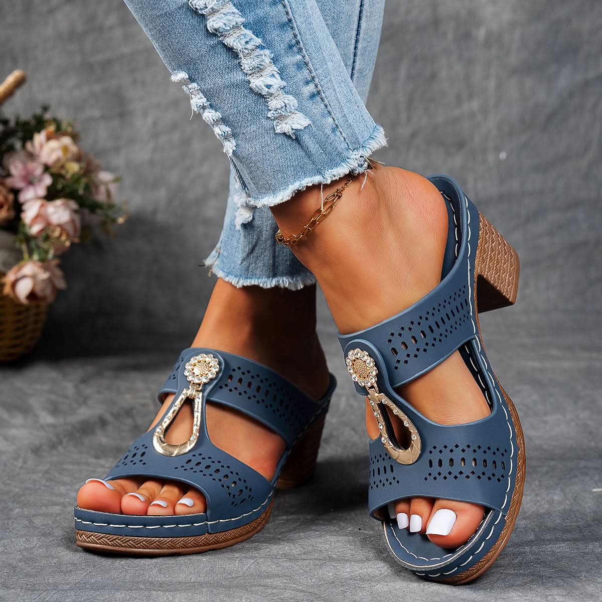 Isabella™ | Sandalias ortopédicas cómodas con tacón alto