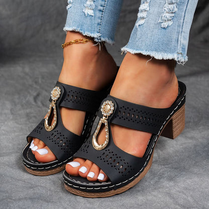 Isabella™ | Sandalias ortopédicas cómodas con tacón alto