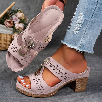 Isabella™ | Sandalias ortopédicas cómodas con tacón alto