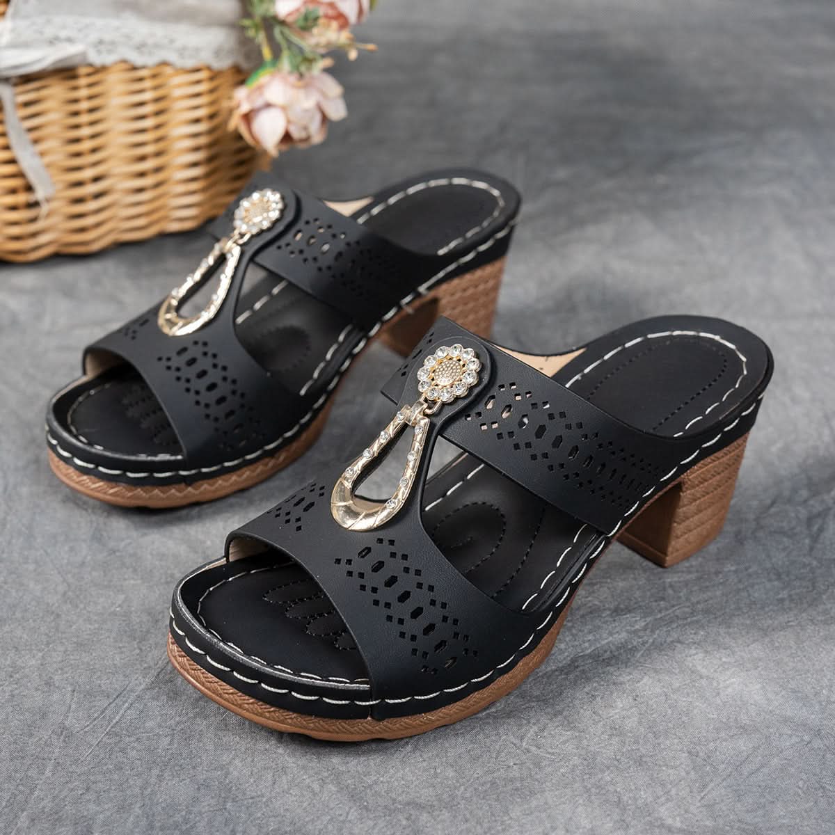 Isabella™ | Sandalias ortopédicas cómodas con tacón alto