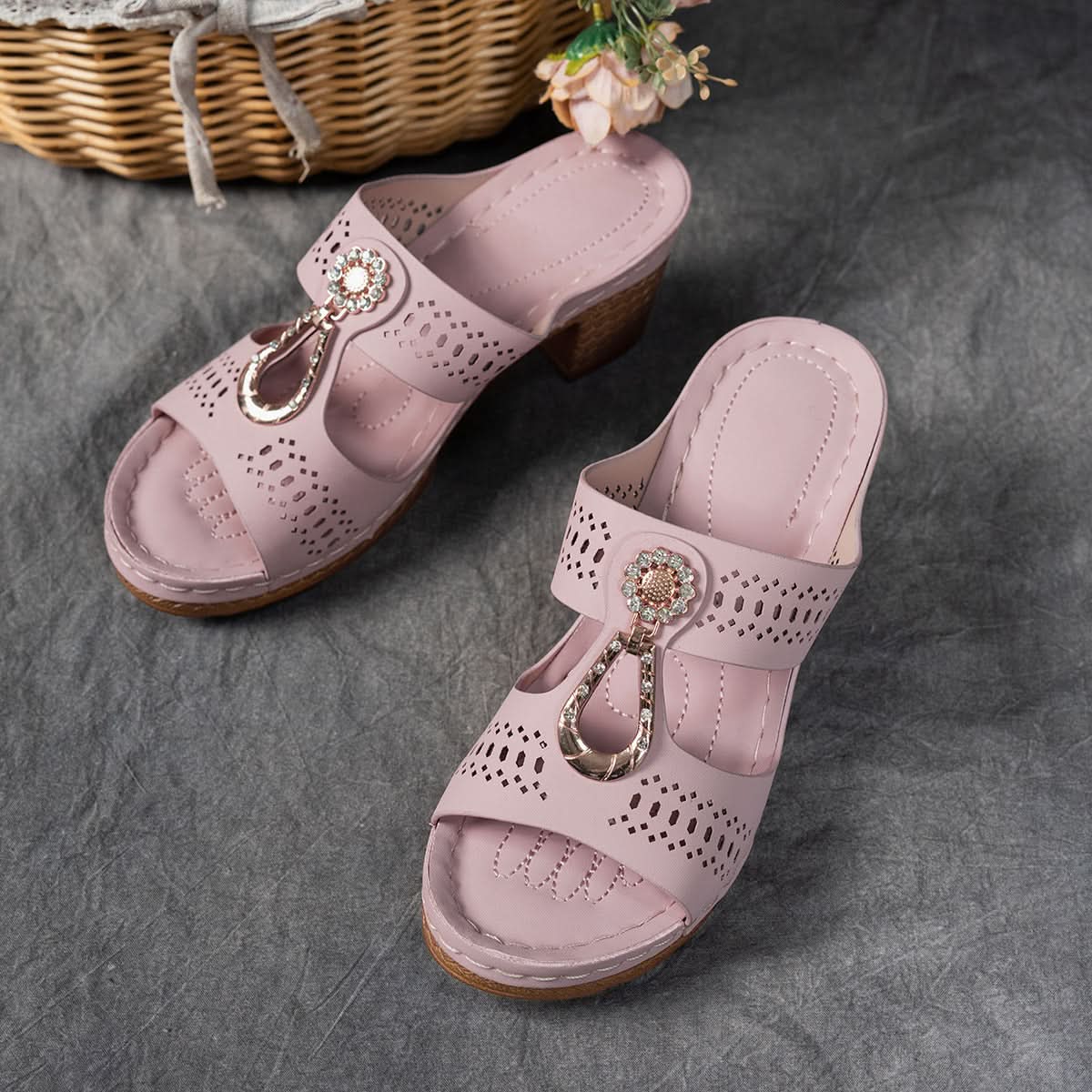 Isabella™ | Sandalias ortopédicas cómodas con tacón alto