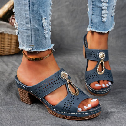 Isabella™ | Sandalias ortopédicas cómodas con tacón alto