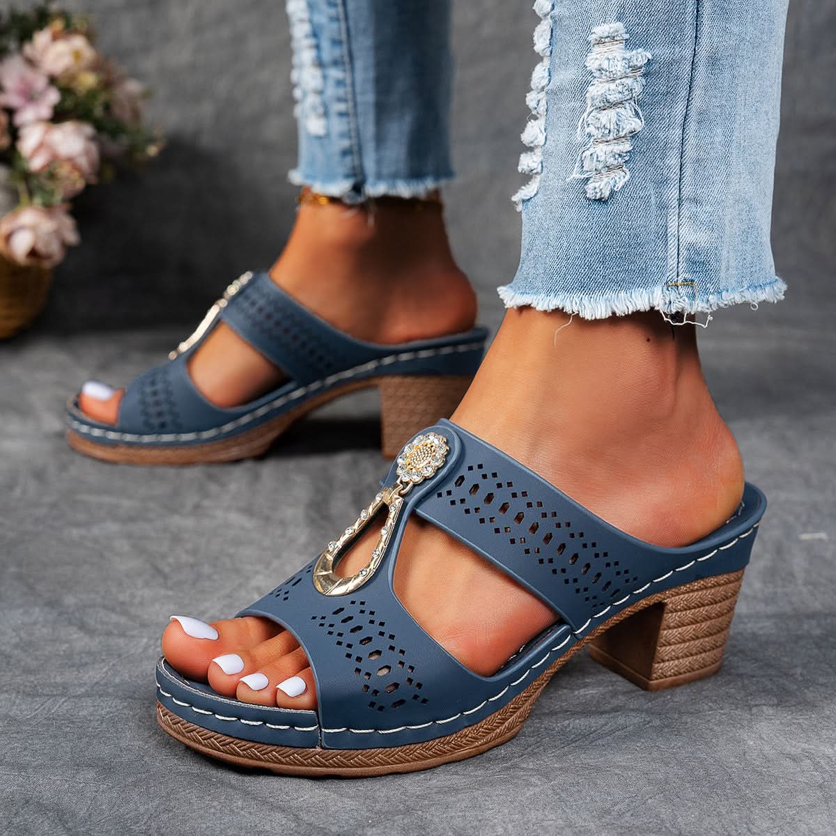 Isabella™ | Sandalias ortopédicas cómodas con tacón alto
