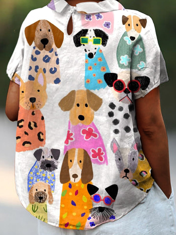 Pippa™ | Maglietta con Stampa di Cani - La Scintilla de Barcelona