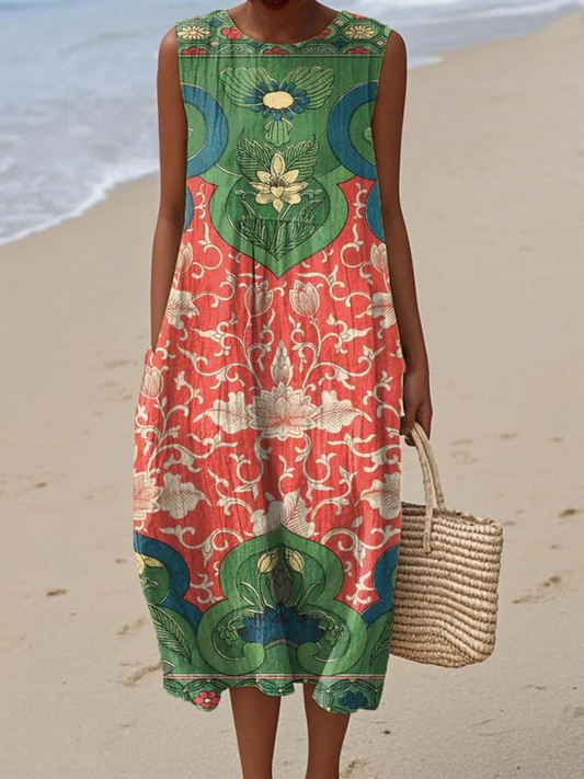 Vestido midi bohemio Vera™