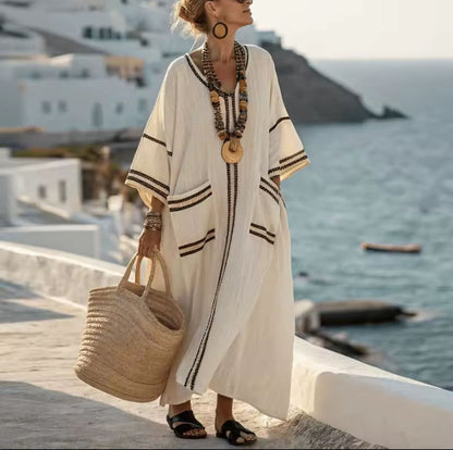 Elegante Mary: vestido largo de playa para un look veraniego a la última
